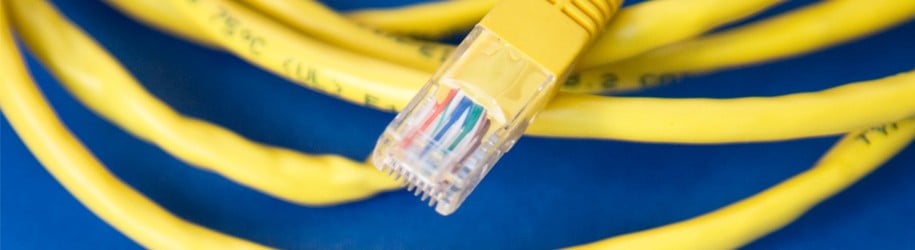 Internetverbindung, RJ45 Stecker, LAN Kabel, Patchkabel, Ethernet