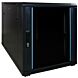 12 HE, kleiner Serverschrank, mit Glastür (BxTxH) 600 x 1000 x 720 mm