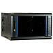 6 HE Serverschrank, wendbares Wandgehäuse mit Glastür (BxTxH) 600 x 600 x 368mm
