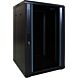18 HE 19” Serverschrank, mit Glastür (BxTxH) 600 x 600 x 1000mm 