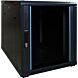 12 HE, kleiner Serverschrank, mit Glastür (BxTxH) 600 x 600 x 720 mm