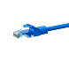 CAT5e Netzwerkkabel, U/UTP, 0,25 Meter, Blau, 100% Kupfer