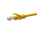 CAT5e Netzwerkkabel, U/UTP, 7,50 meter, Gelb, 100% Kupfer