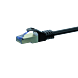 CAT 6a Netzwerkkabel LSOH - S/FTP - 0,50 Meter - Schwarz