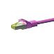 RJ45 Netzwerkkabel S/FTP (PiMF), mit CAT 7 Rohkabel, Rosa, 50m