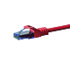 CAT6a Netzwerkkabel 100% Kupfer - U/UTP - 0,50 Meter - Rot