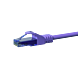 CAT6a Netzwerkkabel 100% Kupfer - U/UTP - 0,25 Meter - Violett