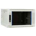 6 HE Serverschrank, wendbares Wandgehäuse mit Glastür, Weiß (BxTxH) 600 x 600 x 368mm