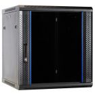 12 HE Serverschrank, Wandgehäuse mit Glastür (BxTxH) 600 x 600 x 635mm