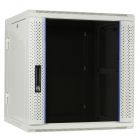12 HE Serverschrank, wendbares Wandgehäuse mit Glastür, Weiß (BxTxH) 600 x 600 x 635mm