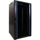 22 HE 19” Serverschrank, mit Glastür (BxTxH) 600 x 600 x 1200mm 