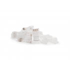 CAT6a Stecker RJ45 Ungeschirmt mit Hilfstück - für Starrleiter - 10 Stück
