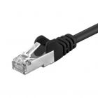 CAT 5e Netzwerkkabel F/UTP – 0,50 Meter -  Schwarz