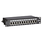 Patchpanel 10”, 12-fach FTP Patchpanel CAT 5e