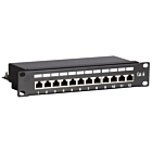 Patchpanel 10”, 12-fach FTP Patchpanel CAT 6