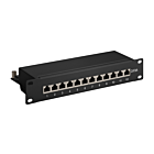 Patchpanel 10”, 12-fach STP Patchpanel CAT 6a