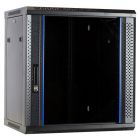 12 HE Serverschrank, Wandgehäuse, mit Glastür, nicht vormontiert (BxTxH) 600 x 450 x 634mm 