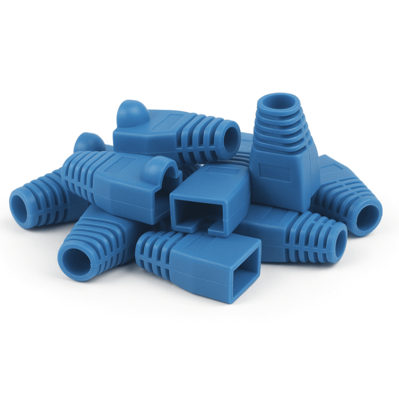 DANICOM RJ45 Kabeltülle Blau Groß - 10 Stück