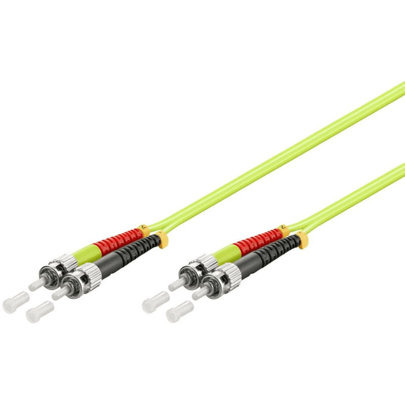 Glasfaserkabel ST-ST OM5 Duplex Patchkabel – 0.5 Meter