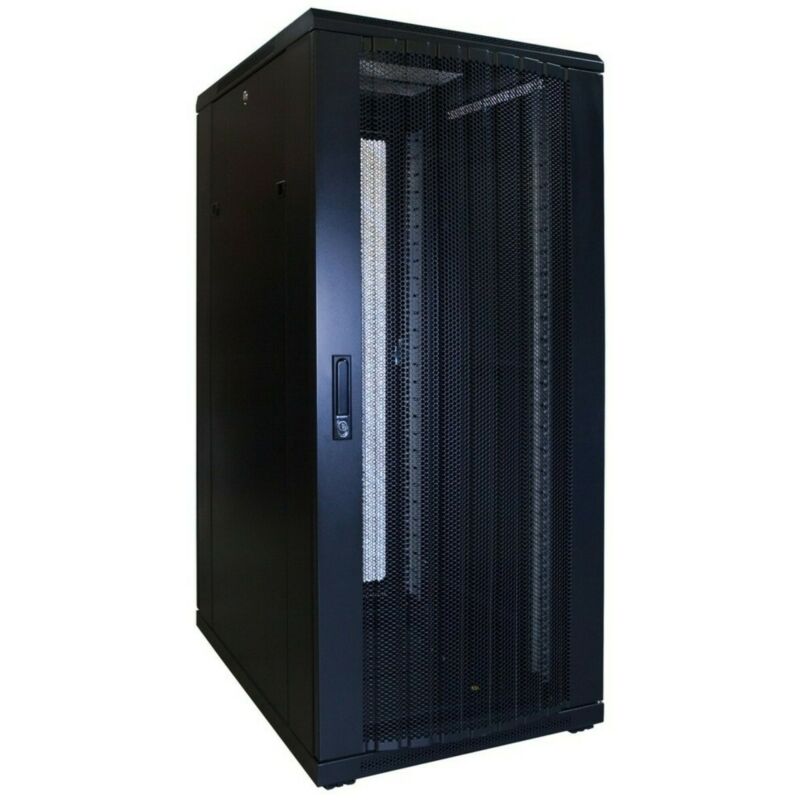 27 HE 19” Serverschrank, mit perforierter Fronttür (BxTxH) 600 x 800 x 1400mm