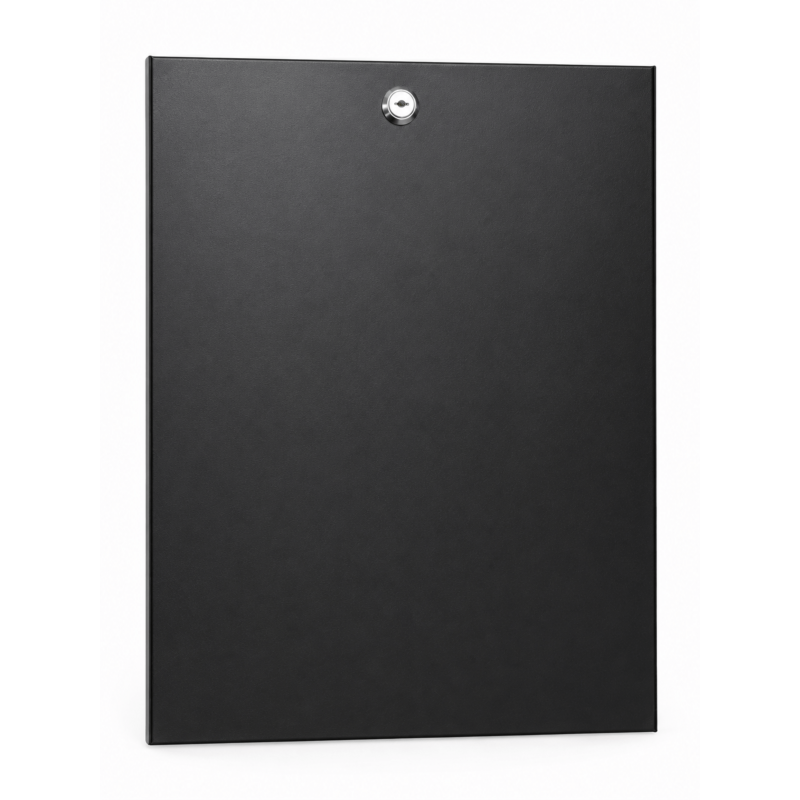 9 HE Metallseitenwand für 10" Servergehäuse - 450mm tief mit Schloss