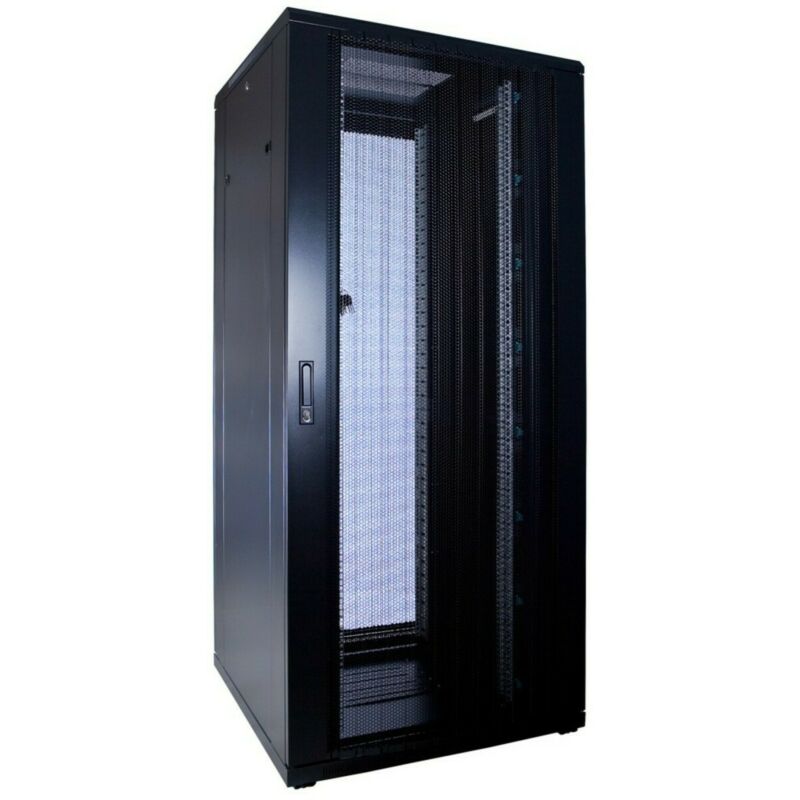 37 HE 19” Serverschrank, mit perforierter Fronttür (BxTxH) 800 x 800 x 1800mm