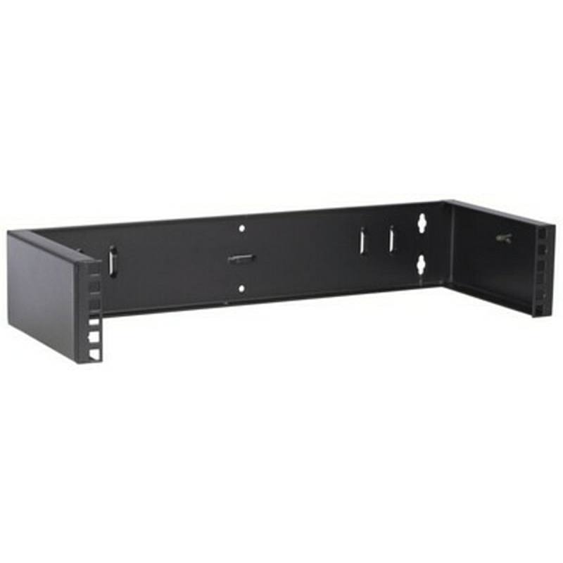 2 HE, 19” Montagerahmen für Wandbefestigungen ohne Schaniere - 180mm Tief