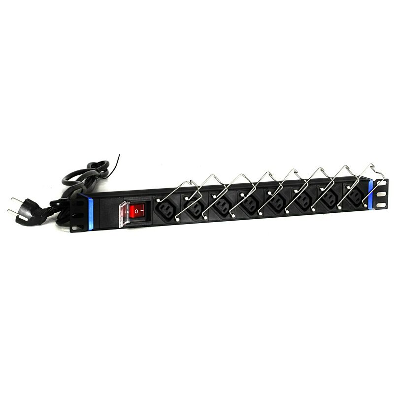 19” Steckdosenleiste mit C13 Steckdosen- 8-fach