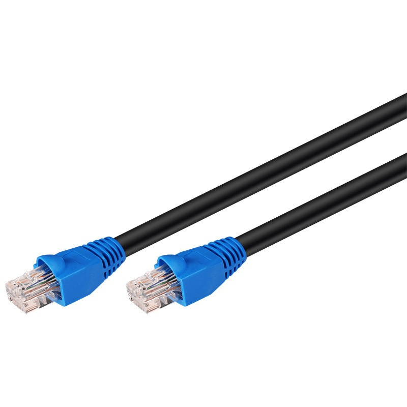 DANICOM CAT6 Kabel für den Aussenbereich UTP – 30 Meter – Schwarz - 100% Kupfer