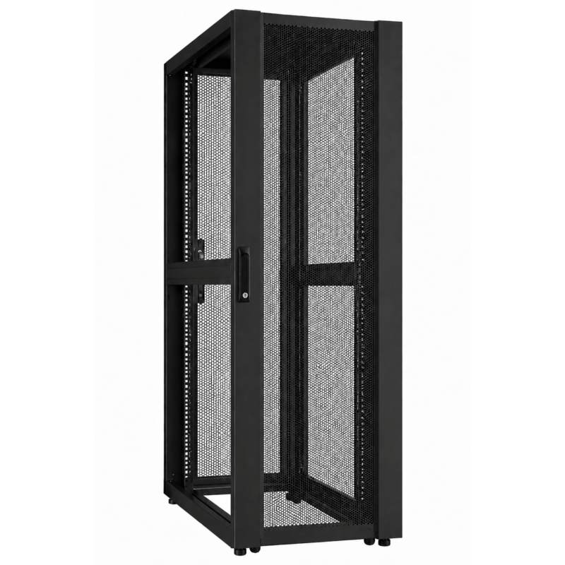 48 HE 19” Datacenter Serverschrank, mit perforierter Fronttür (BxTxH) 600 x 1000 x 2250mm