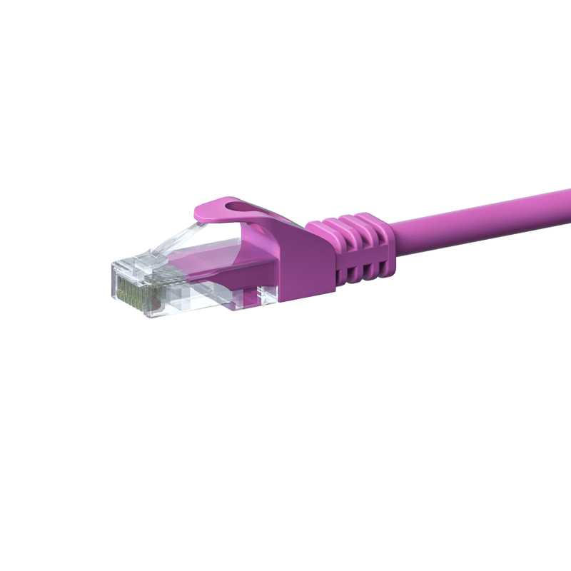 CAT5e Netzwerkkabel, U/UTP, 50 Meter, Rosa, 100% Kupfer