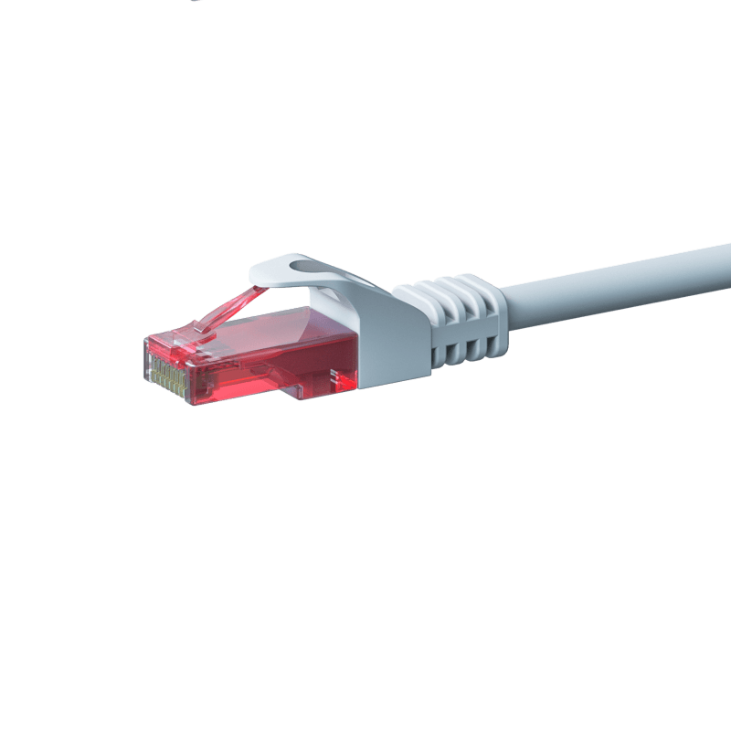 CAT6 Netzwerkkabel, U/UTP, 10 meter, Weiß, 100% Kupfer