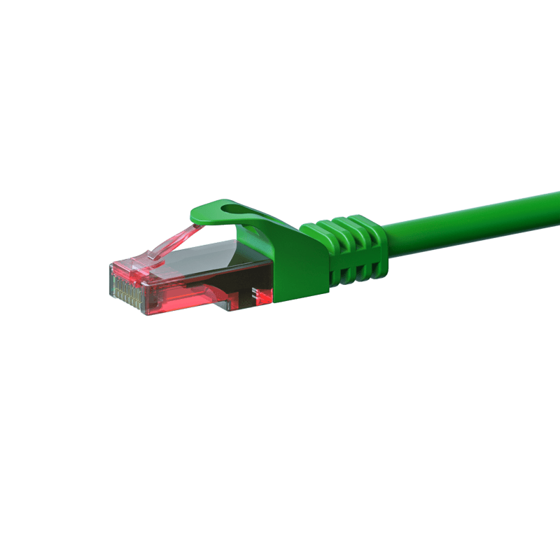 CAT6 Netzwerkkabel, U/UTP, 15 meter, Grün, 100% Kupfer