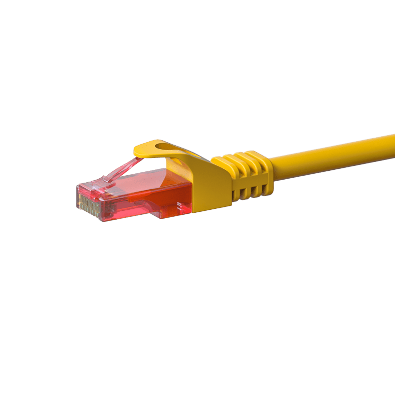 CAT6 Netzwerkkabel 100% Kupfer - U/UTP - 20 Meter - Gelb