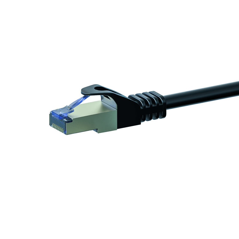 CAT 6a Netzwerkkabel LSOH - S/FTP - 0,50 Meter - Schwarz