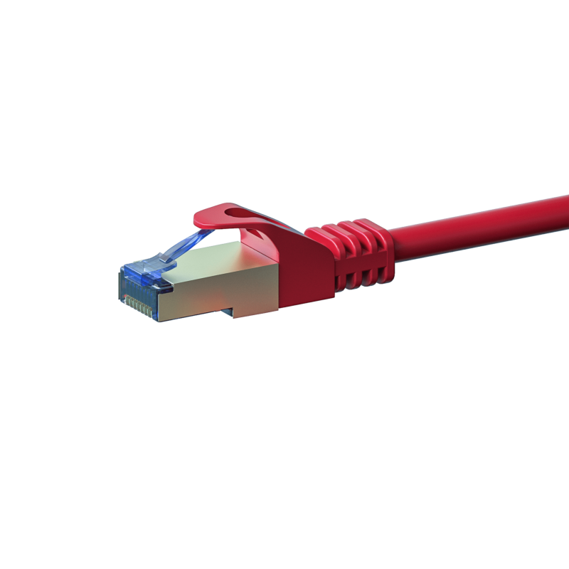 CAT 6a Netzwerkkabel LSOH - S/FTP - 0,25 Meter - Rot