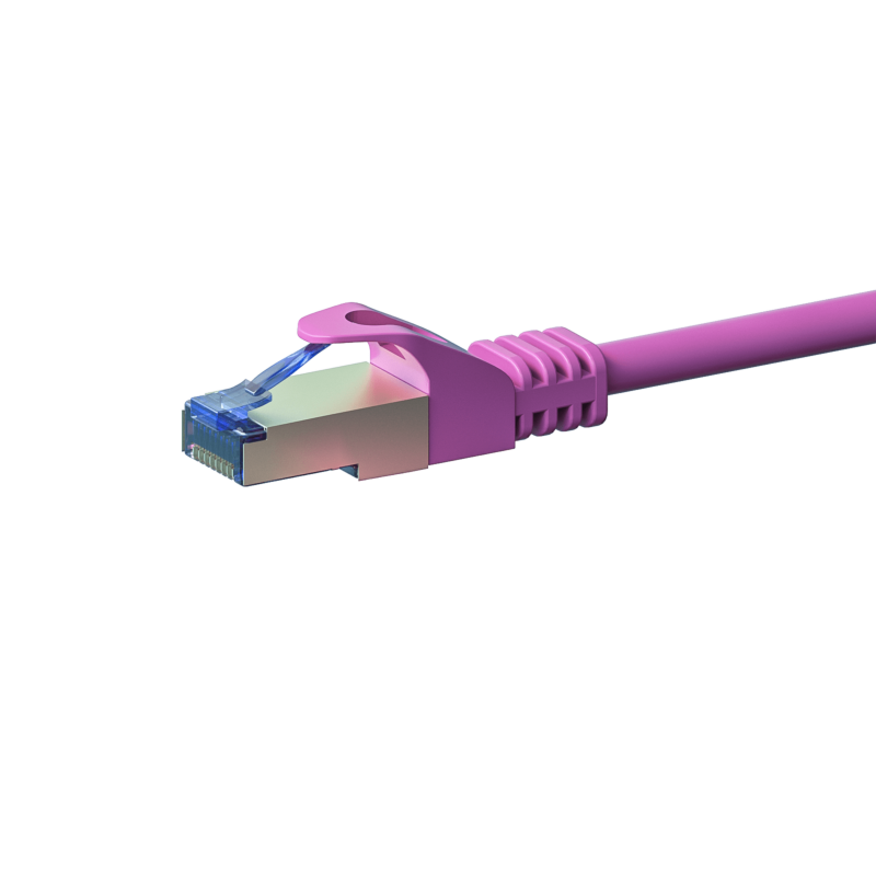 CAT 6a Netzwerkkabel LSOH - S/FTP - 50 Meter - Rosa