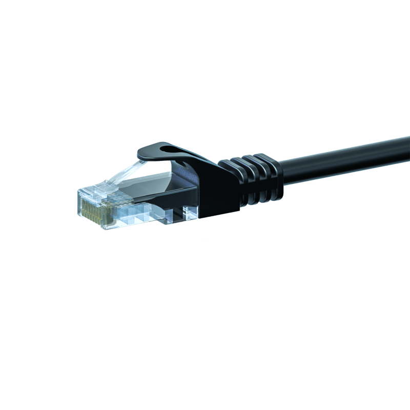 CAT 5e Netzwerkkabel U/UTP – 3 Meter - Schwarz - CCA