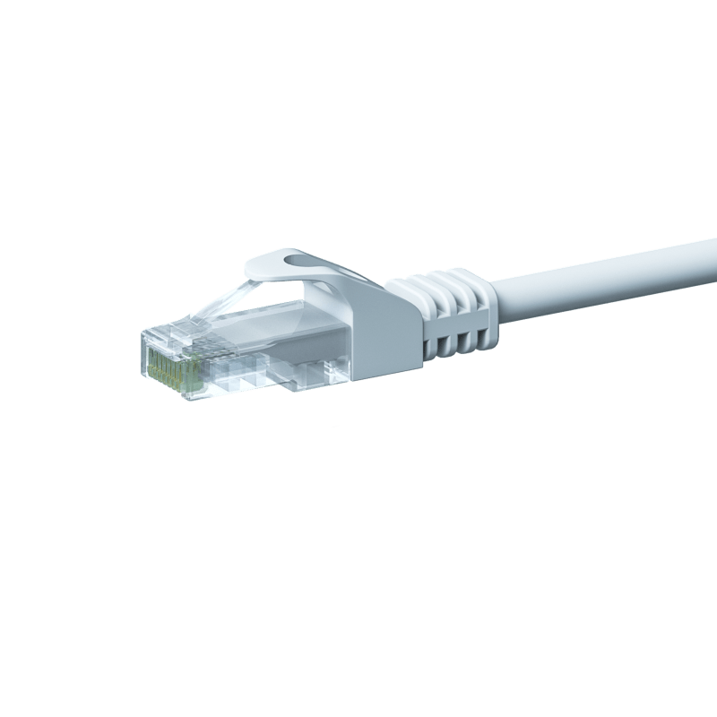 CAT 5e Netzwerkkabel U/UTP – 15 Meter - Weiß - CCA
