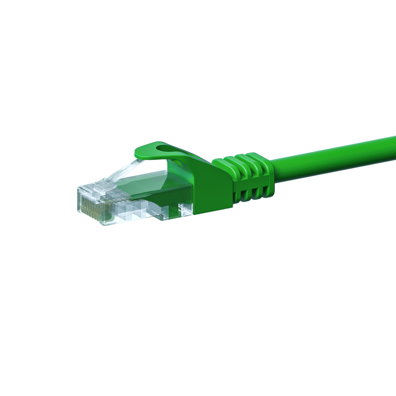 CAT 5e Netzwerkkabel U/UTP – 1,50 Meter -  Grün   - CCA