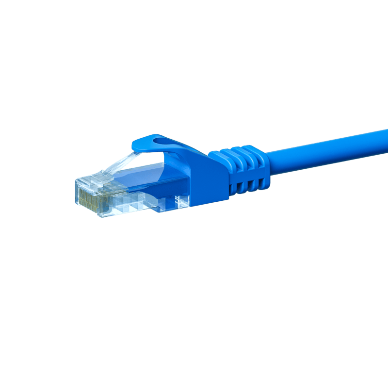 CAT 5e Netzwerkkabel U/UTP – 0.50 Meter - Blau - CCA