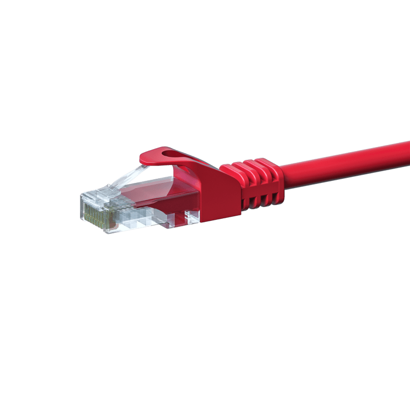 CAT 5e Netzwerkkabel U/UTP – 1,50 Meter - Rot - CCA