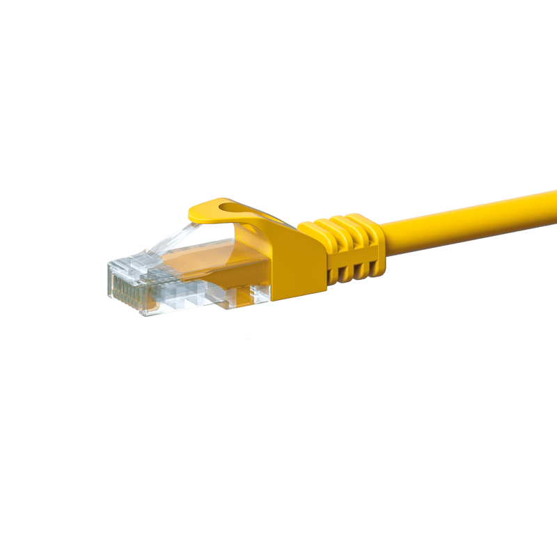CAT 5e Netzwerkkabel U/UTP – 1 Meter - Gelb - CCA