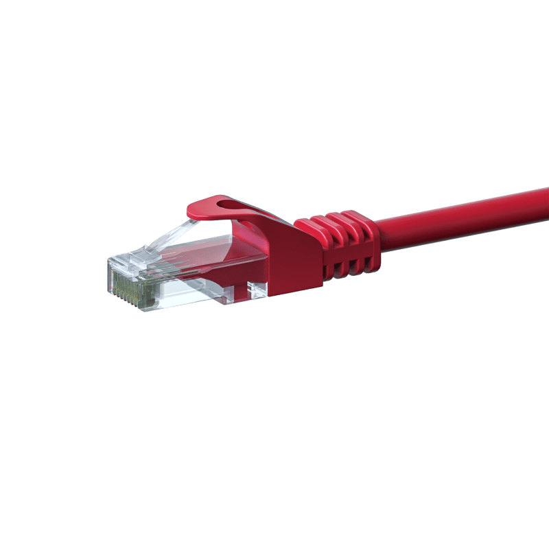 CAT 6 Netzwerkkabel U/UTP - 1 Meter - Rot - CCA