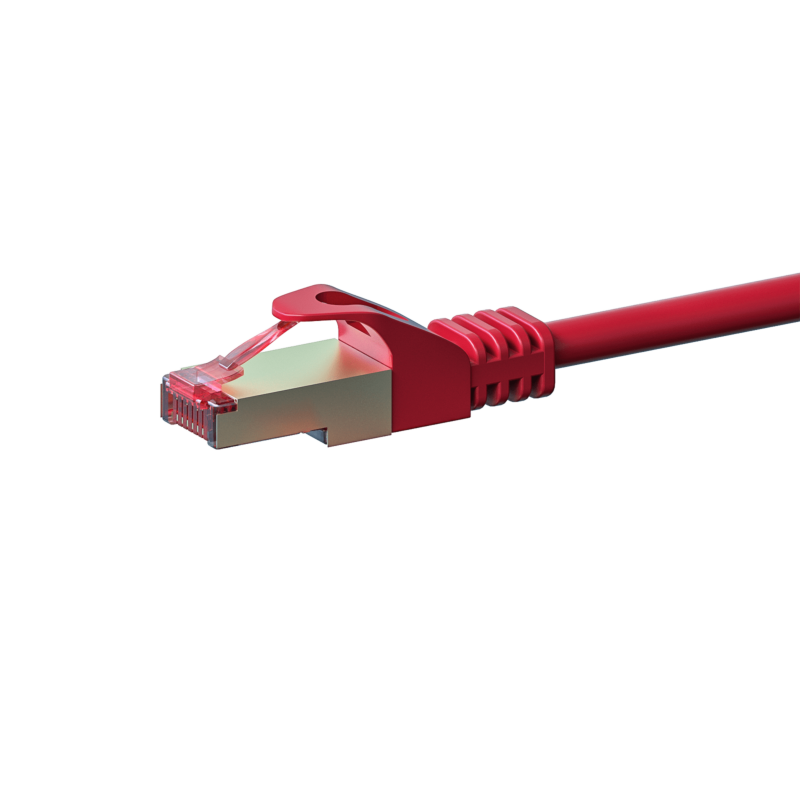 CAT 6 Netzwerkkabel LSOH - S/FTP - 1 Meter - Rot