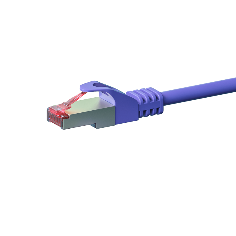 CAT 6 Netzwerkkabel LSOH - S/FTP - 1 Meter - Violett
