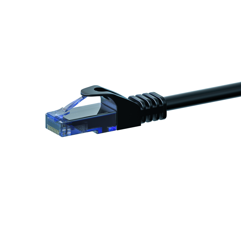 CAT6a Netzwerkkabel 100% Kupfer - U/UTP - 10 Meter - Schwarz