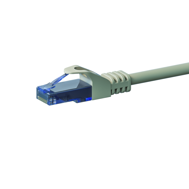 CAT6a Netzwerkkabel 100% Kupfer - U/UTP - 20 Meter - Grau