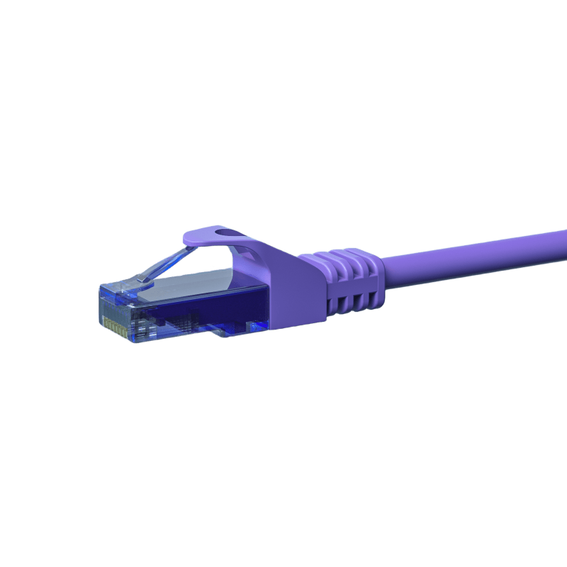 CAT6a Netzwerkkabel 100% Kupfer - U/UTP - 20 Meter - Violett