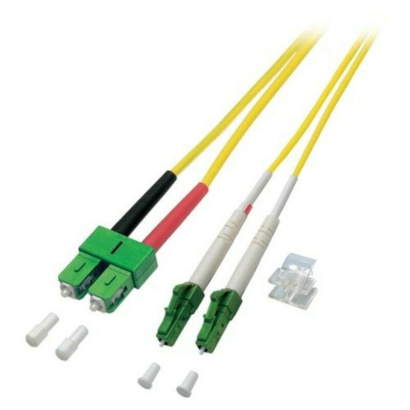 OS2 duplex Glasfaserkabel LC/APC-SC/APC 0,50m